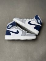 کتونی نایک جردن ساقدار طوسی سرمه ای - 301053